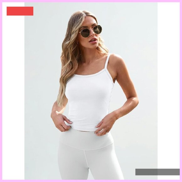 Adjustable Spaghetti Strap Crop Tank Top Summer Casual Wear - Picture 2 of 3